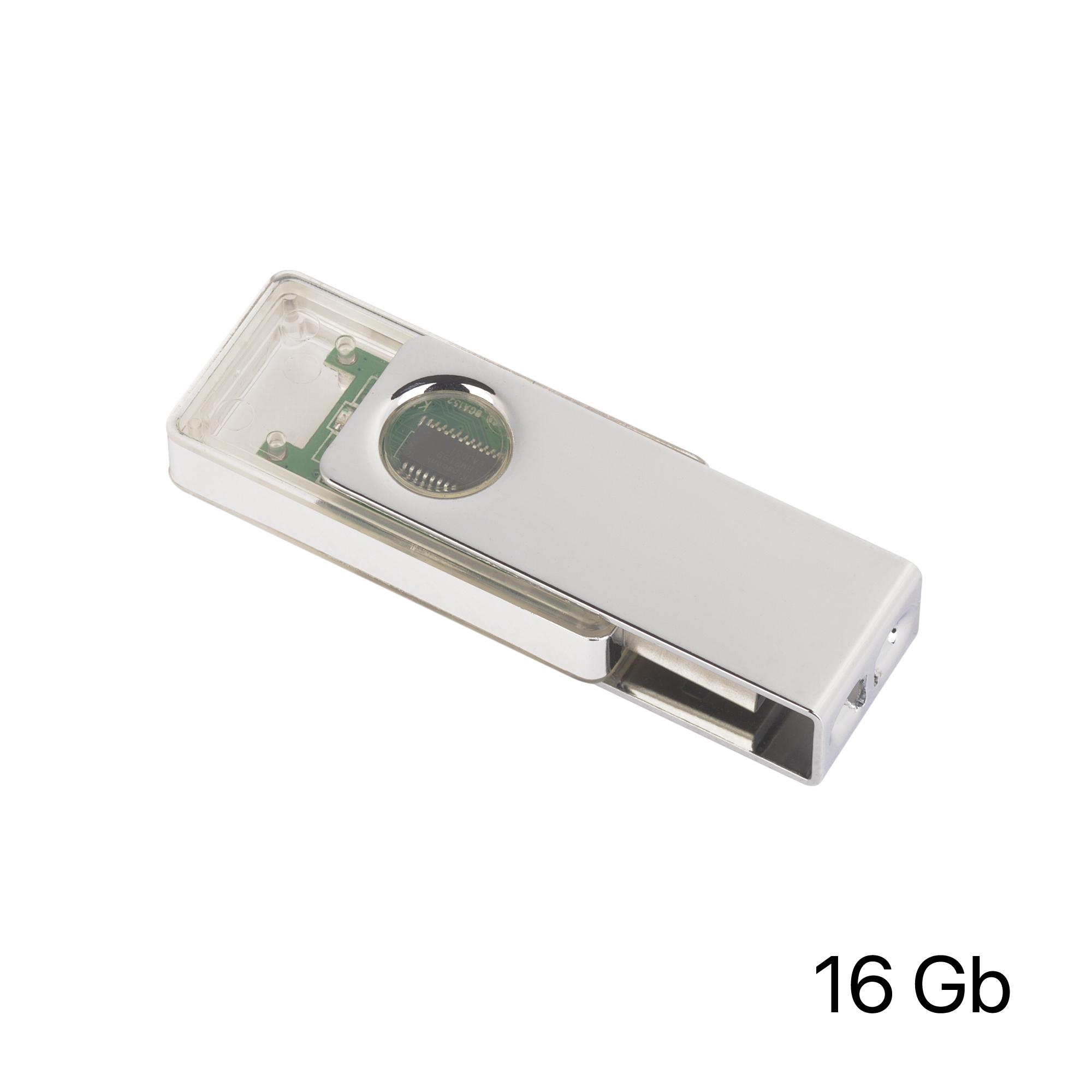 Флеш-карта TWISTA Transparent MS, 16Гб, белый, арт. KP107-1/16Gb - вид 2 из 2