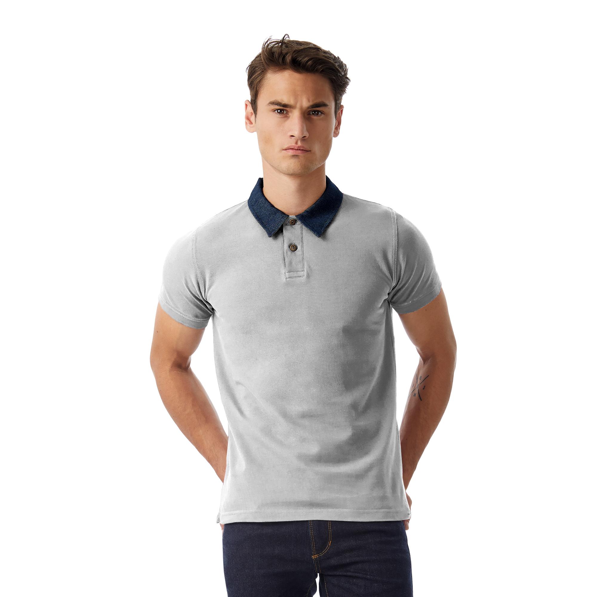 Футболка теннисная DNM Forward/men, пестро-серая/denim/heather grey, размер XL, арт. 3632-933 - вид 1 из 3