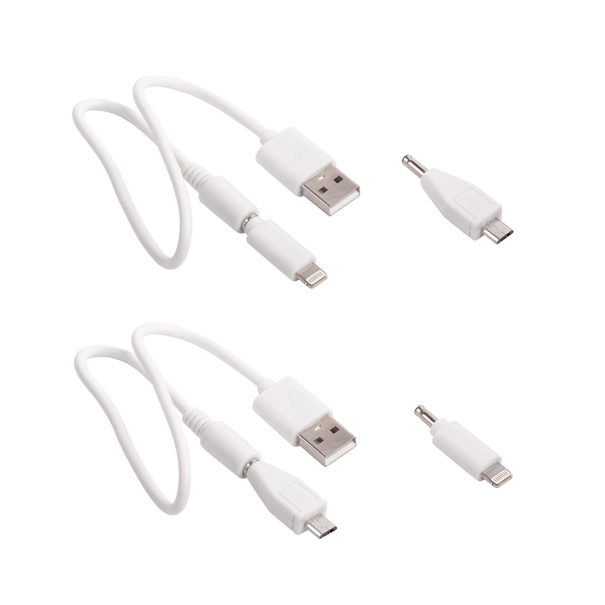 Кабель 2-в-1 (microUSB, Lightning), арт. 6890 - вид 3 из 4