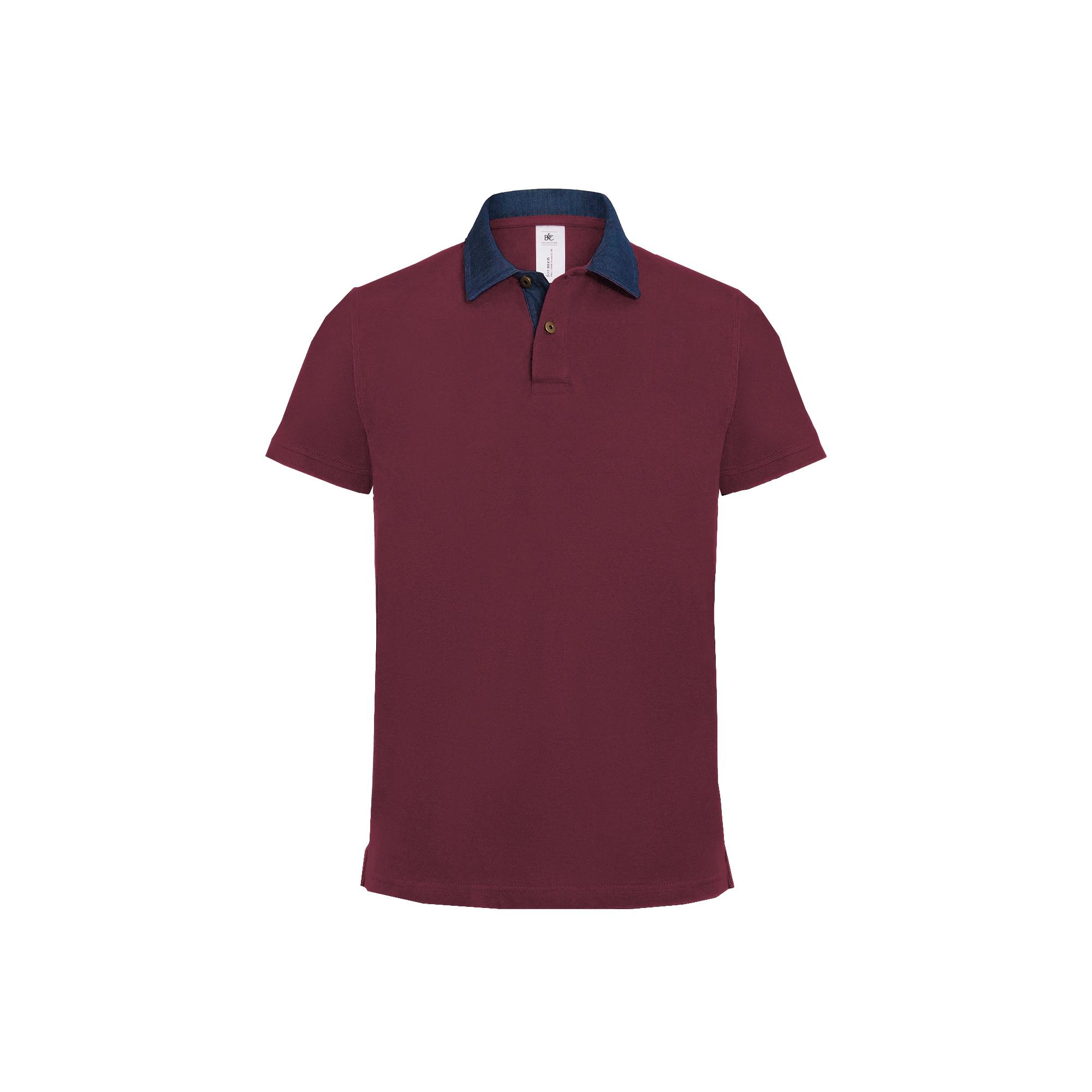 Футболка теннисная DNM Forward/men, бордовая/denim/burgundy, размер XL, арт. 3632-931X - вид 2 из 3