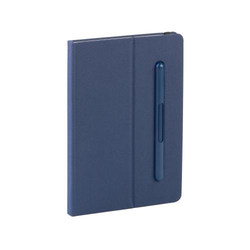 Блокнот с ручкой и вечным карандашом в пенале, с подставкой под смартфон, темно-синий, арт. 7457-21 - вид 1 из 8