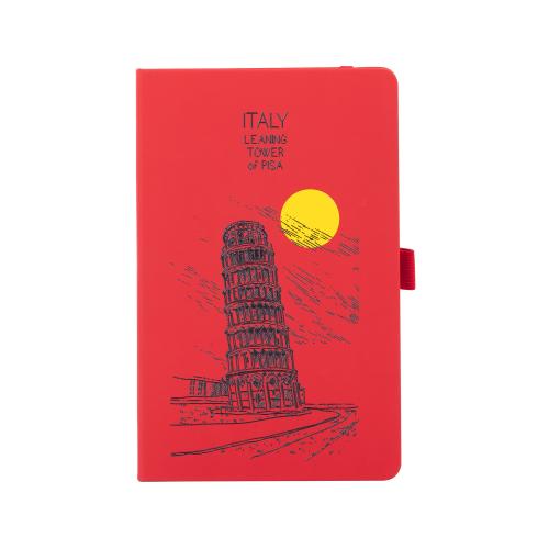 Блокнот "Парма_Torre Pisa", формат А5, красный, арт. 3827-4_GR - вид 1 из 3