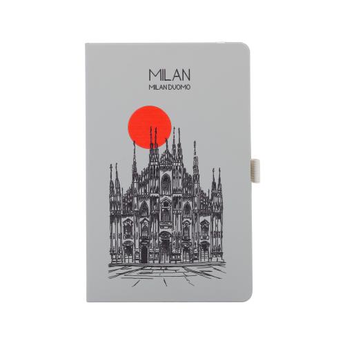Блокнот "Парма_Duomo Milan", формат А5, серый, арт. 3827-7_GR - вид 1 из 3